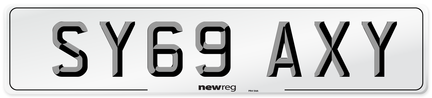 SY69 AXY Number Plate from New Reg